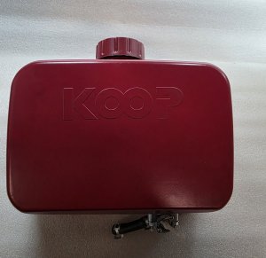 Zbiornik paliwa plastikowy do silnika KOOP 192F z kranikiem i korkiem 